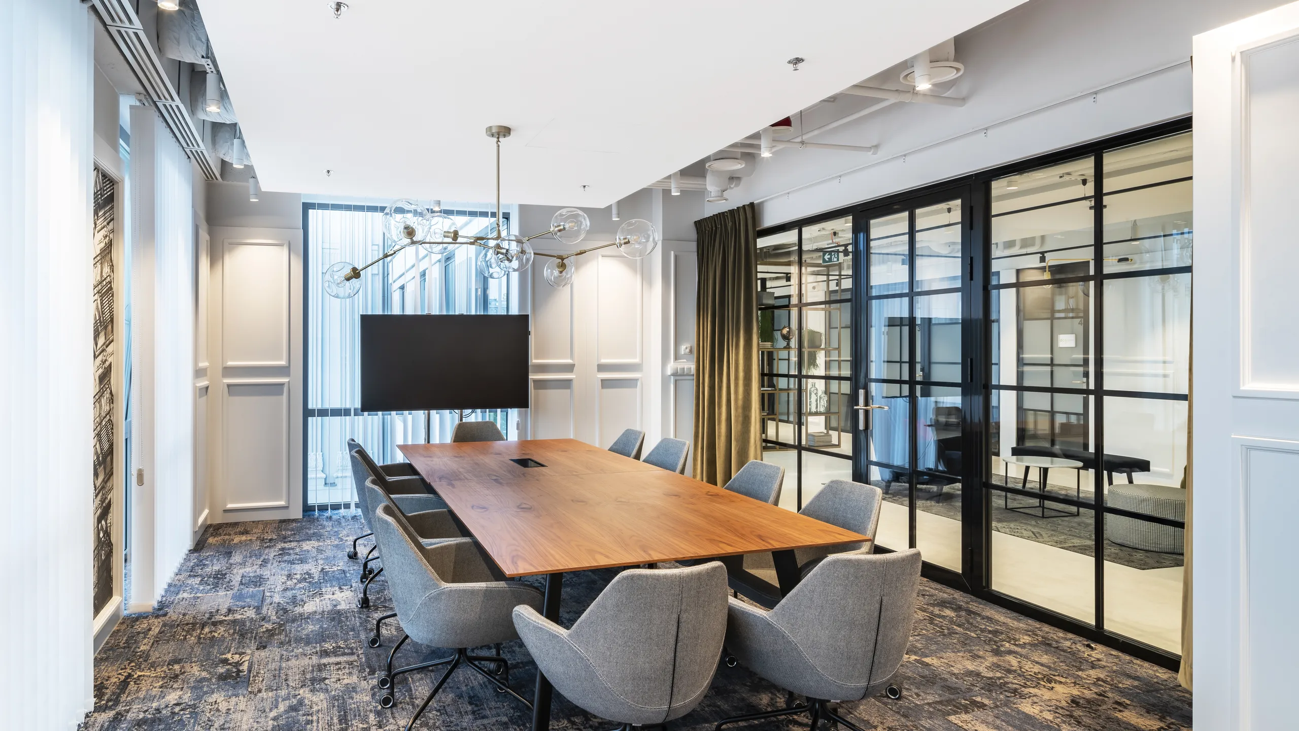 PL, Solusions Rent Coworking Office, Warsaw, The Design Group, Office, Rockfon Mono Acoustic, White, Meeting room