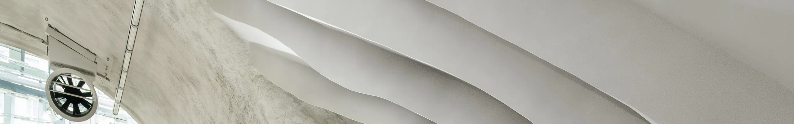 A Rockfon Chicago Metallic suspended ceiling grid.