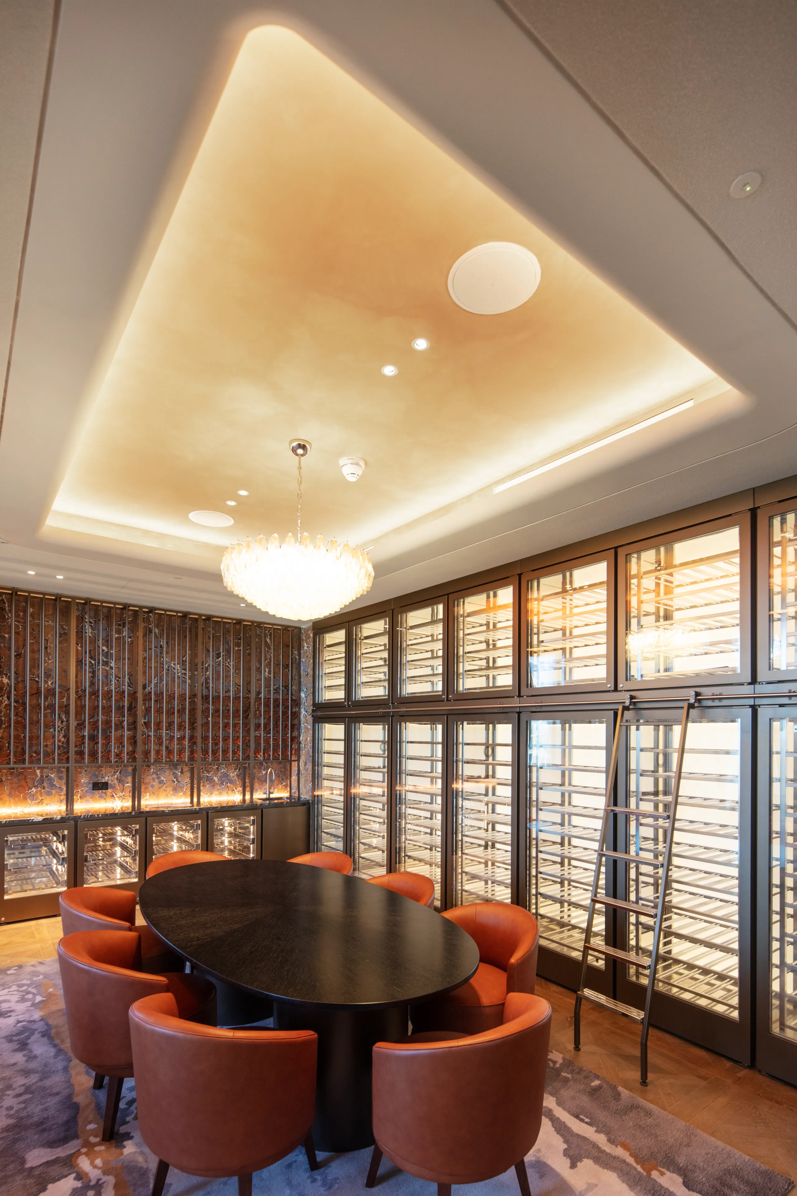 Restaurant acoustics optimised using restaurant acoustic design.