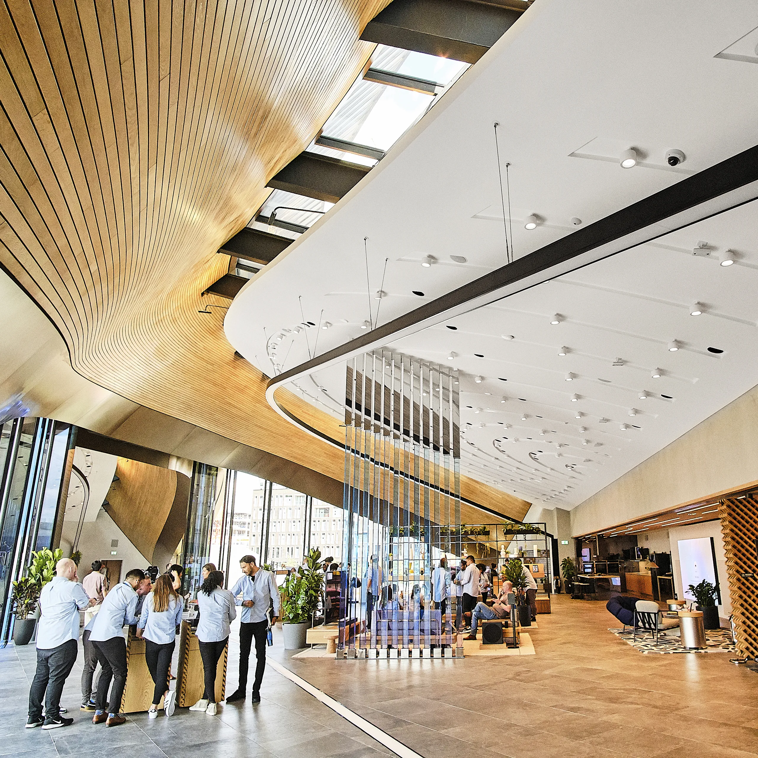 A department store with Rockfon Mono Acoustic for noise control.