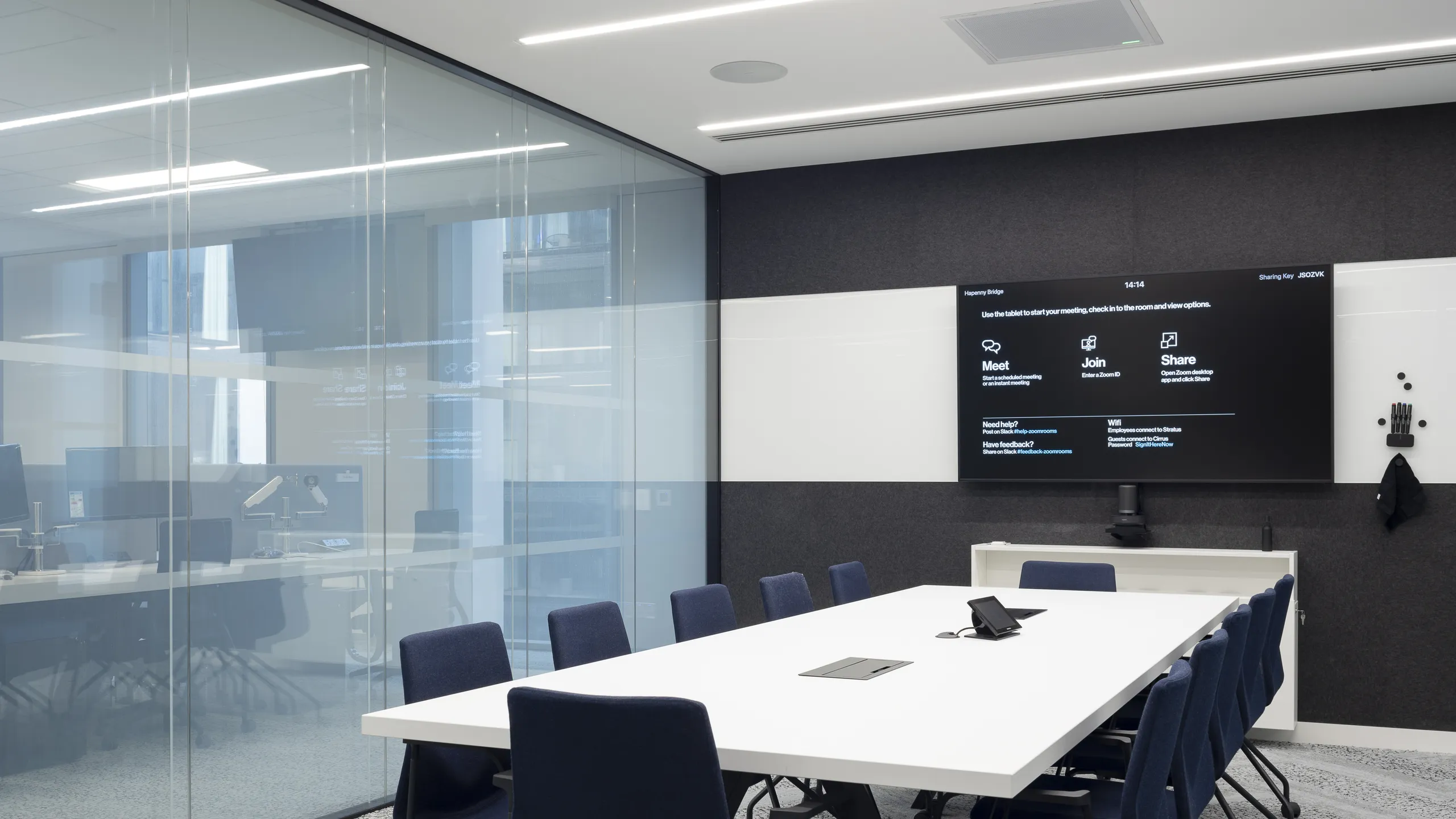 DocuSign headquarters, Dublin, Ireland. Mono Acoustic in meeting room