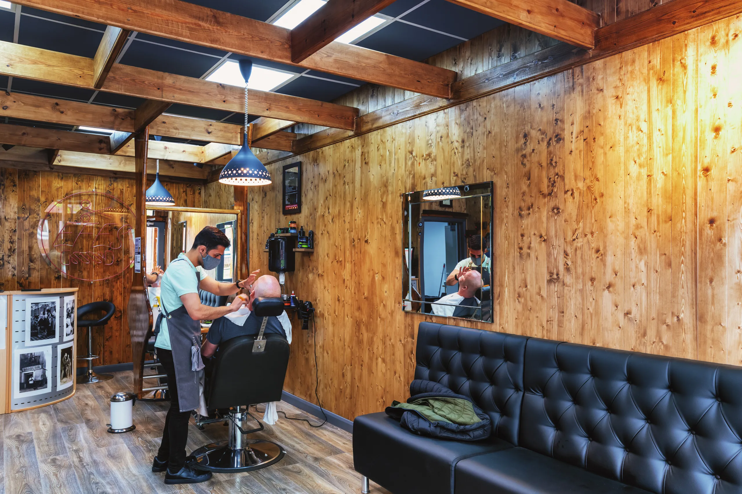 Efes Barbers Retail Ceiling Design | Case Studies