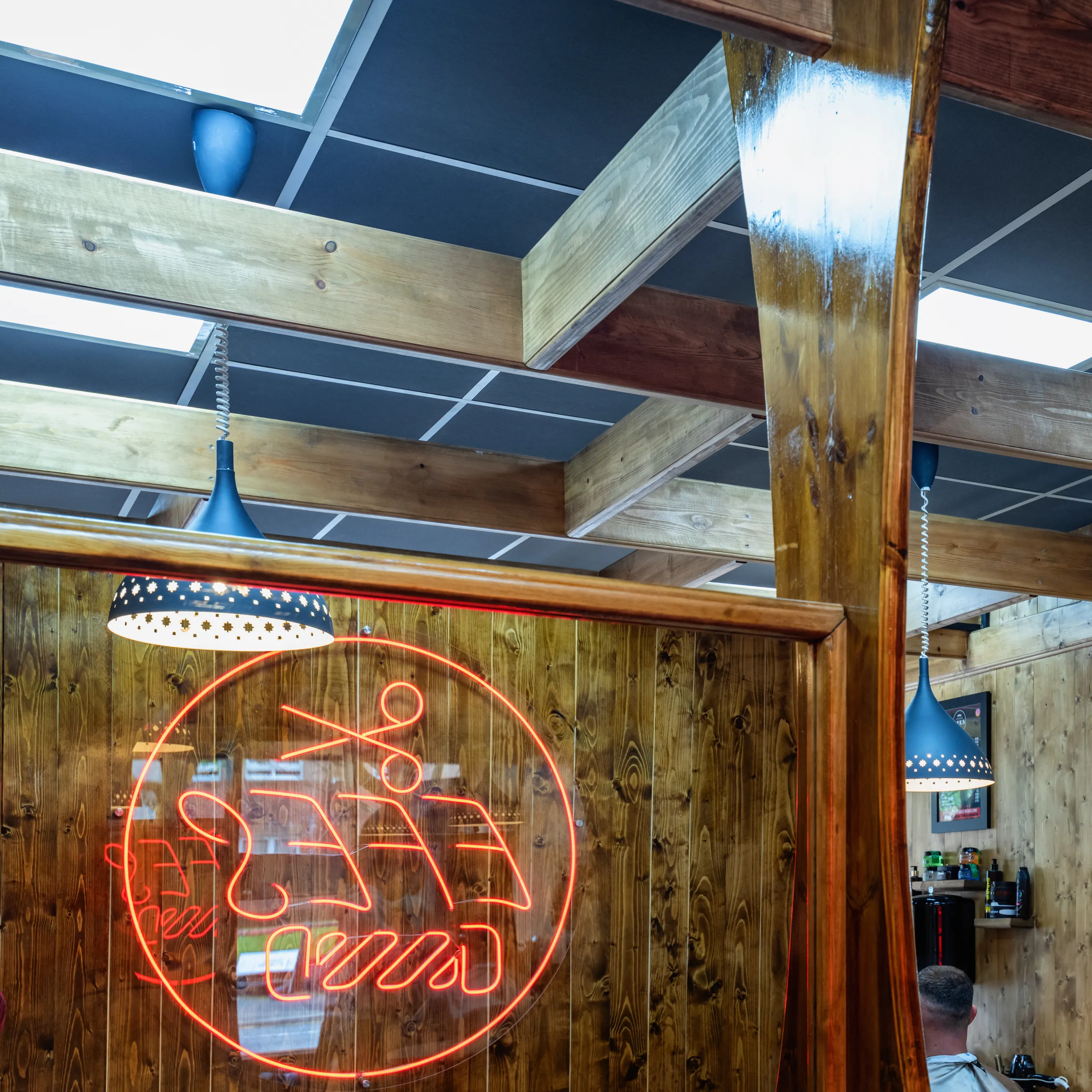 Efes Barbers Retail Ceiling Design | Case Studies