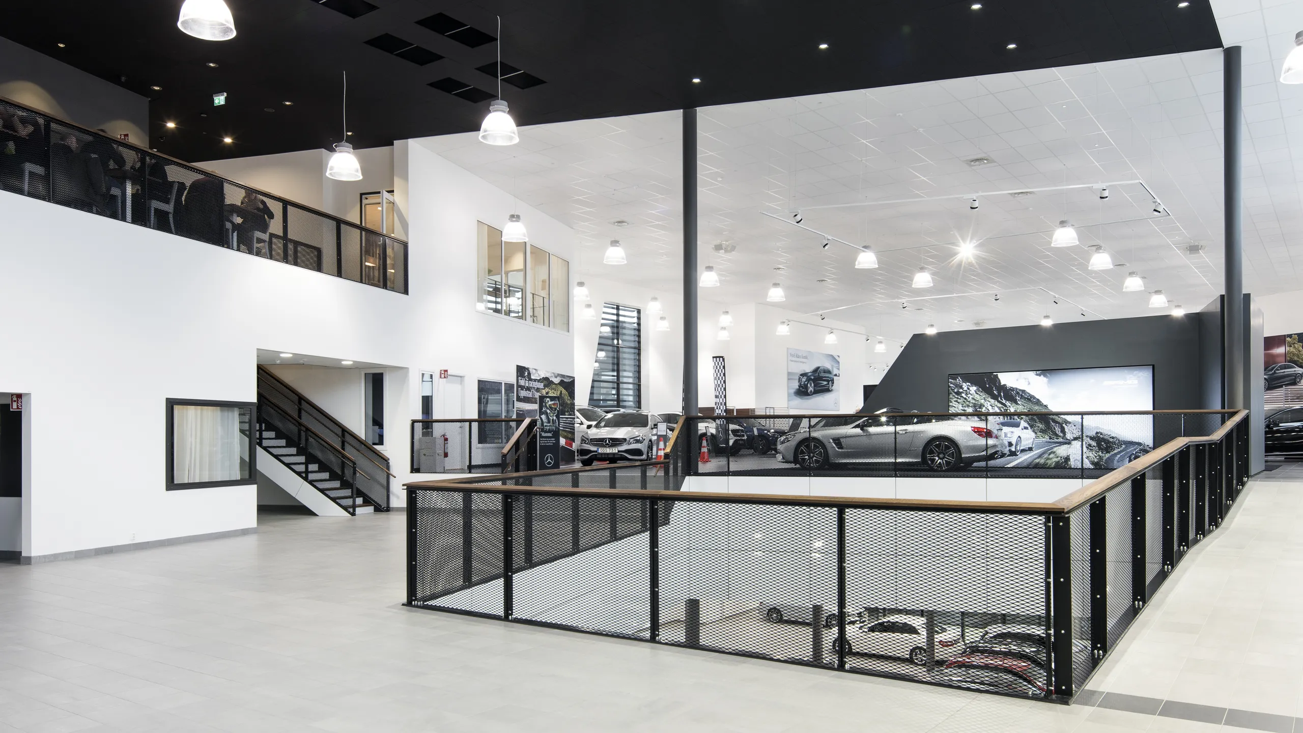 black suspended ceiling idea