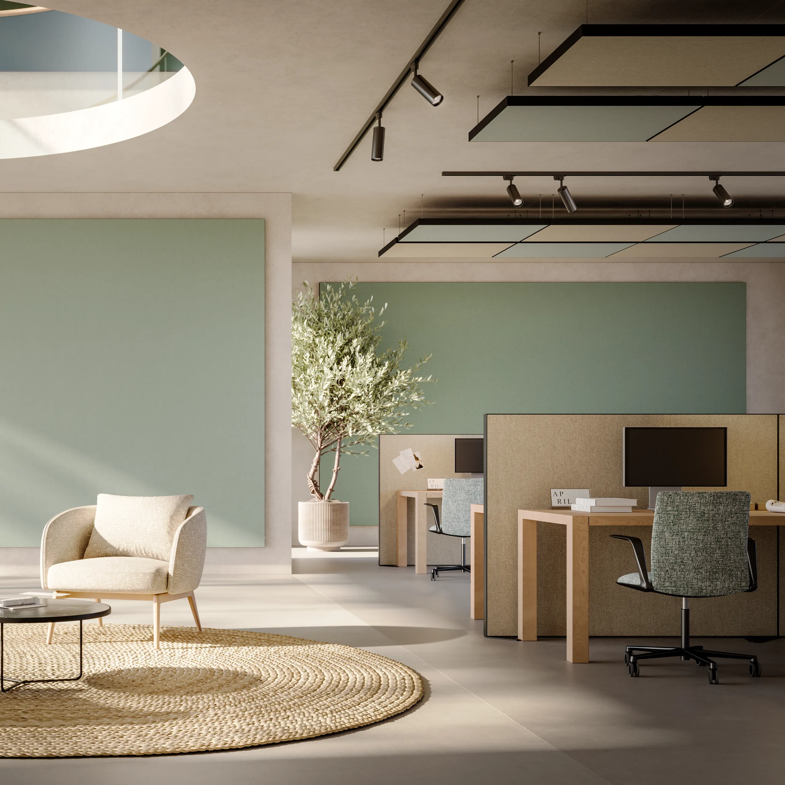 Rockfon Canva® Island | Floating Acoustic Ceiling Panels