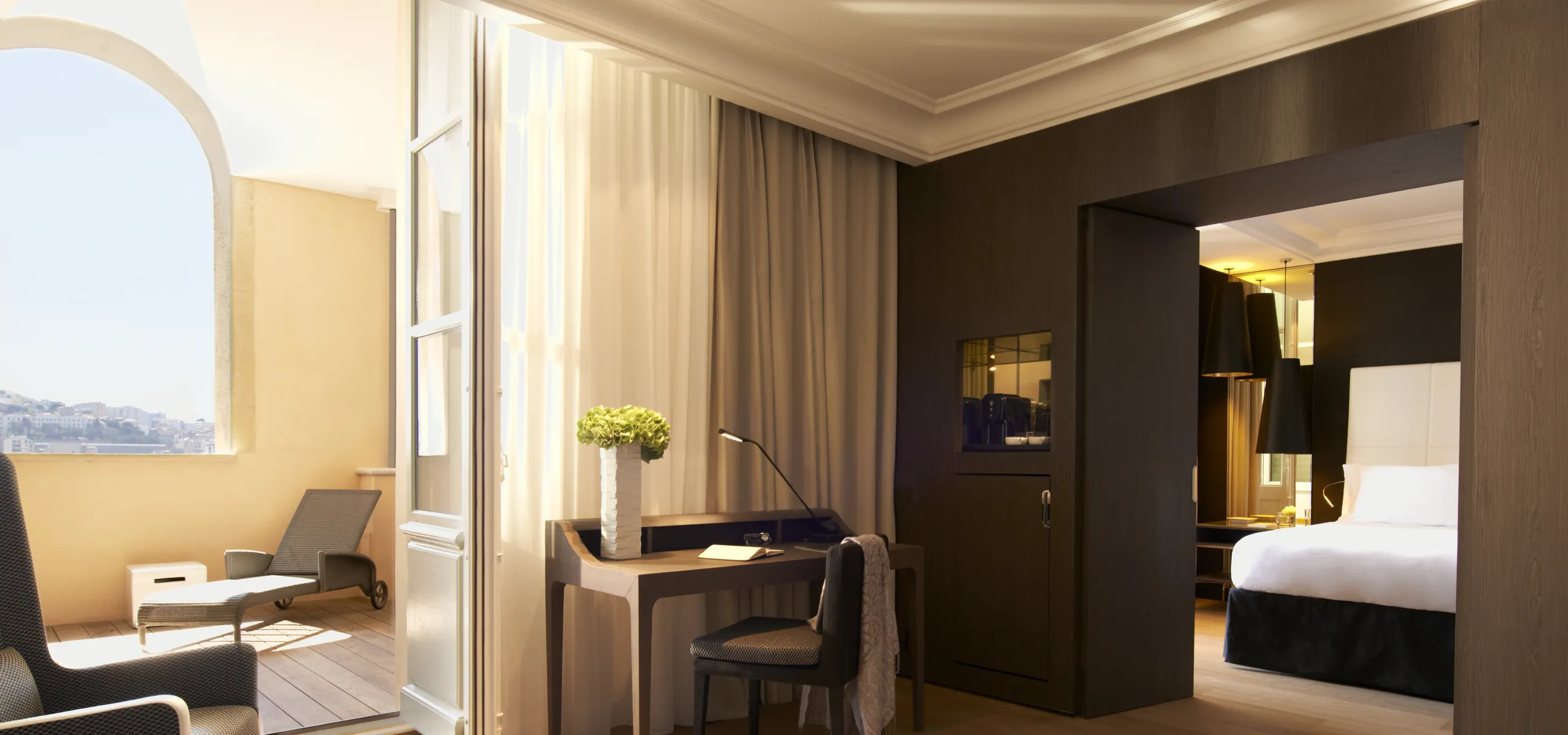 Hotel acoustics optimised with hotel acoustic design and hotel ceiling design.