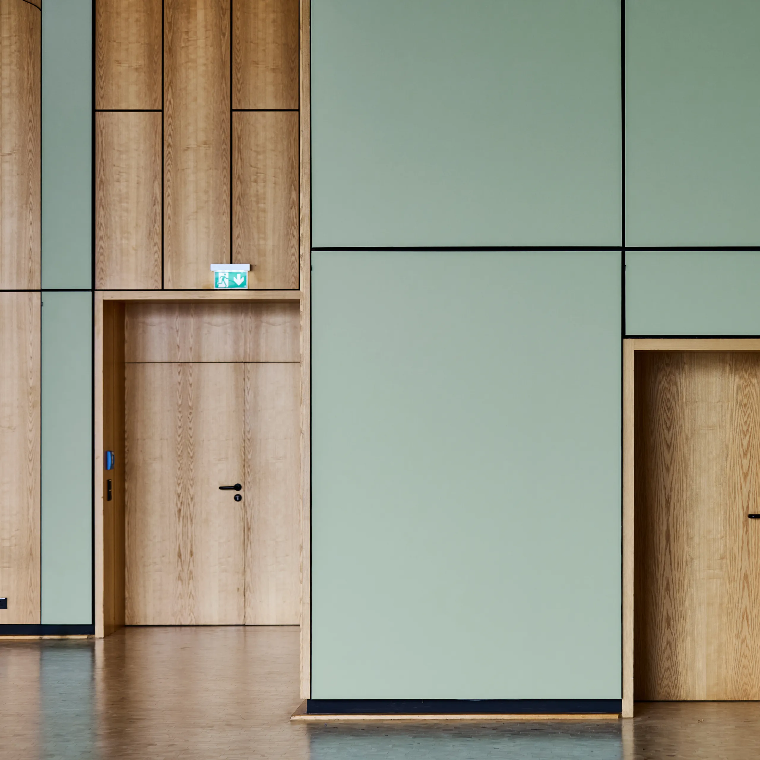 Rockfon Canva Wall panel acoustic wall panel in the green-blue colour Sage